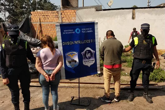 detenidos plantación de marihuana