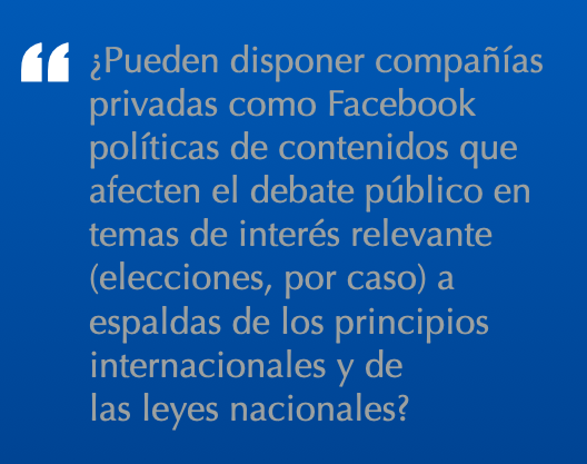 Opinión de Martín Becerra Opinión de Martín Becerra Una discusión que aún no alcanzó el impacto masivo ni el grado de consecuencias que tiene sobre la actividad de cualquier usuario en redes sociales.