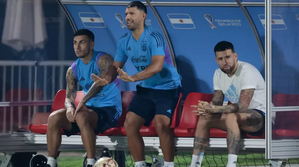 Kun Agüero entrenamiento Selección - EFE