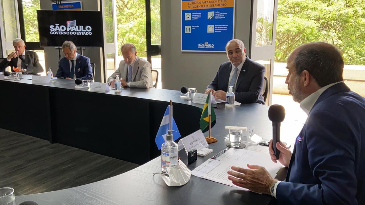 Manzur con Gabinete y gobernador de San Pablo