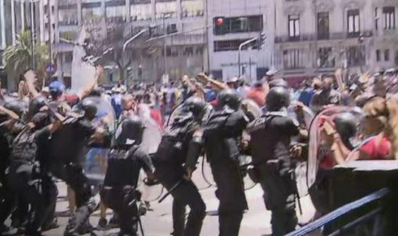 Captura de video disturbios tn