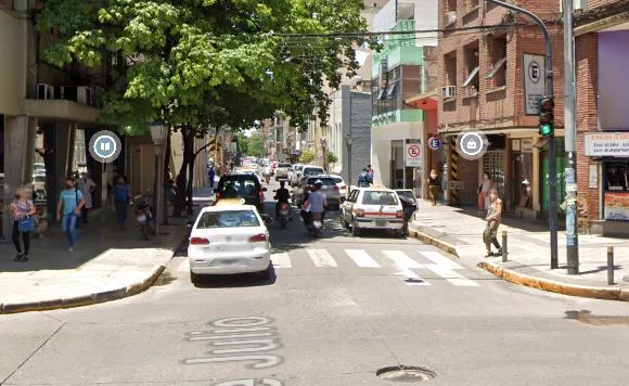 Calle 9 de Julio. Tomada de Google Maps