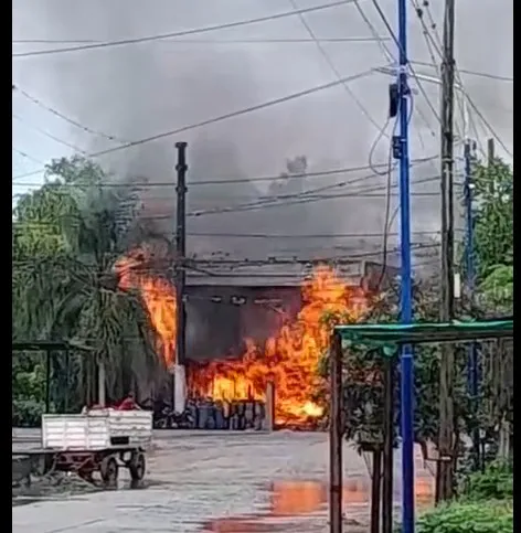 captura video incndio en Famailla