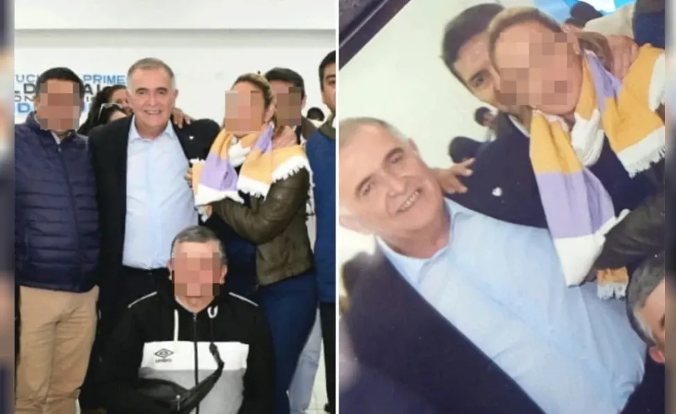 Momento del robo del celular del gobernador