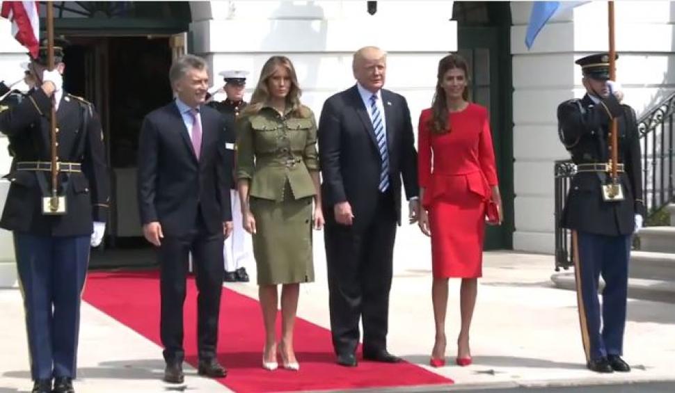 Llegada de Macri a la Casa Blanca (captura de video)