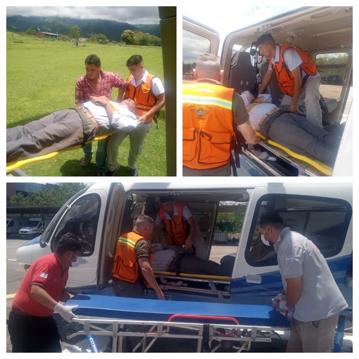 Rescate Sanitario Aéreo en Anfama