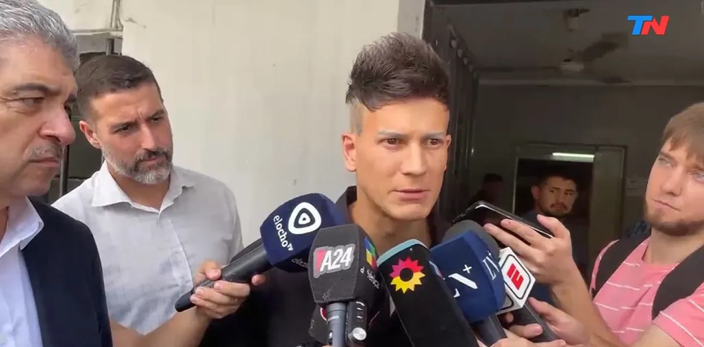 Sebastián Sosa luego de salir en libertad