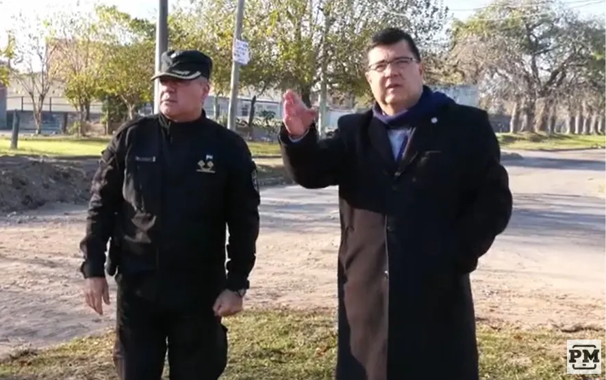 El Ministro de seguridad visitó el Barrio San Cayetano
