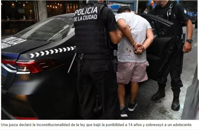 Menor detenido