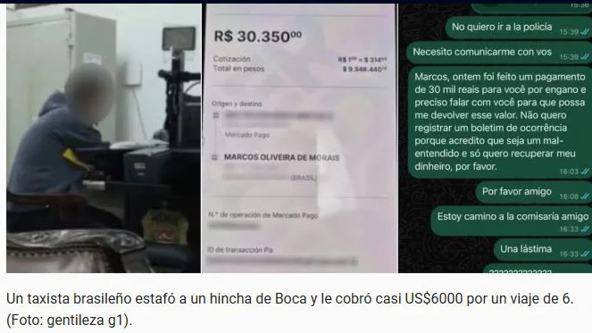 Hincha de Boca estafado