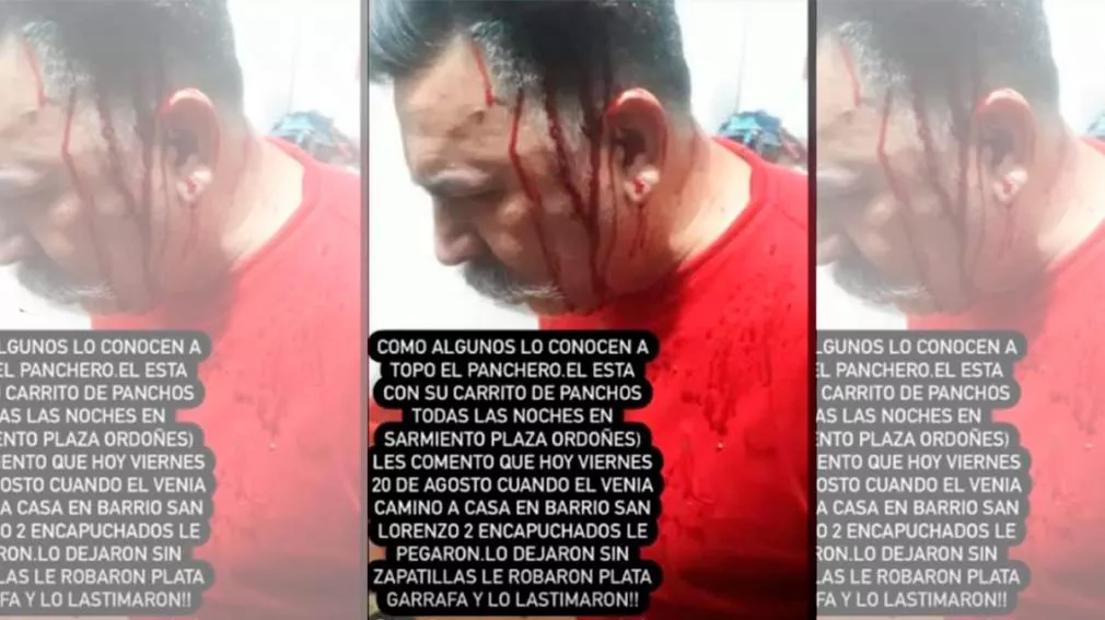 Vendedor de panchos asaltado foto Diario Panorama