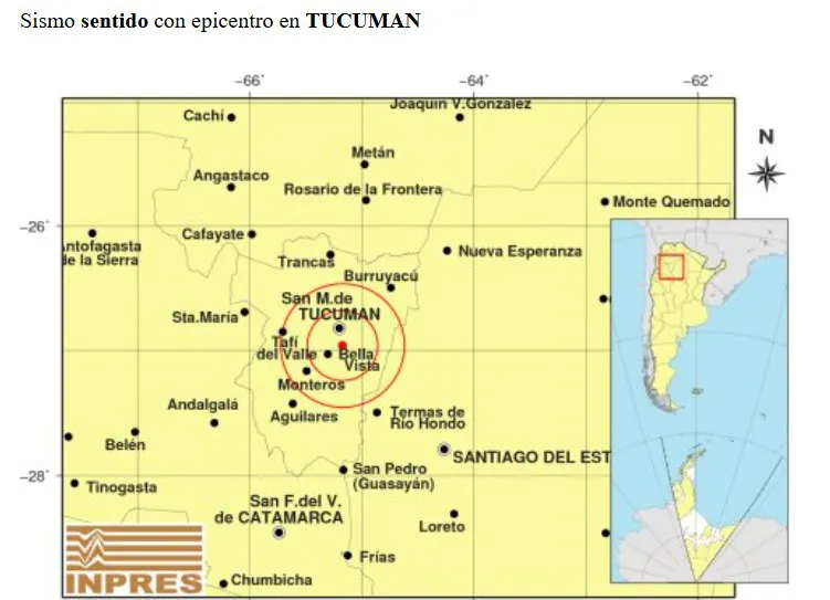 Sismo en Tucumán
