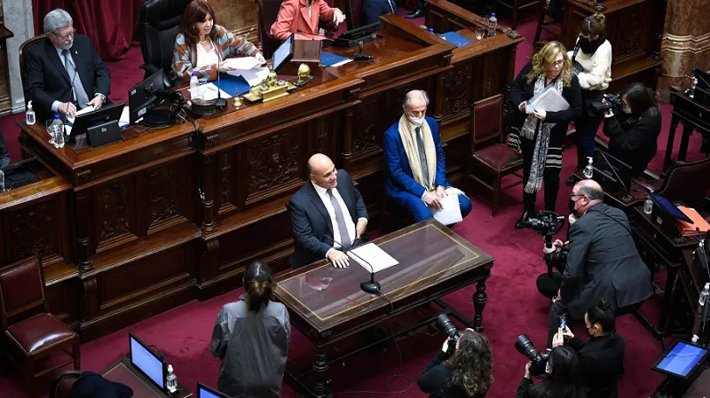Informe de gestión Juan Manzur, foto prensa senado