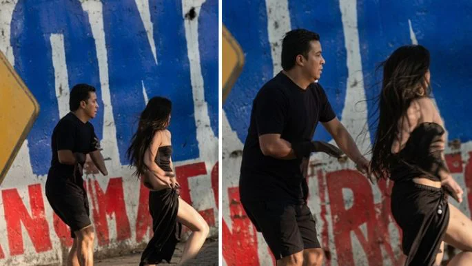 Padre e hija en Perú