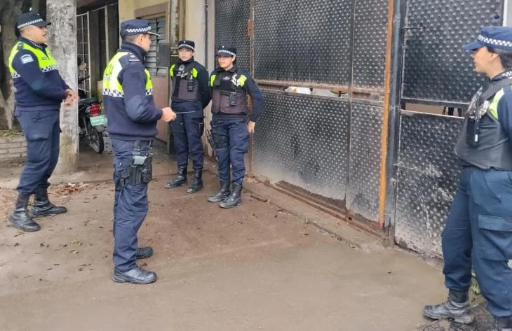 Operativo policia y bomberos
