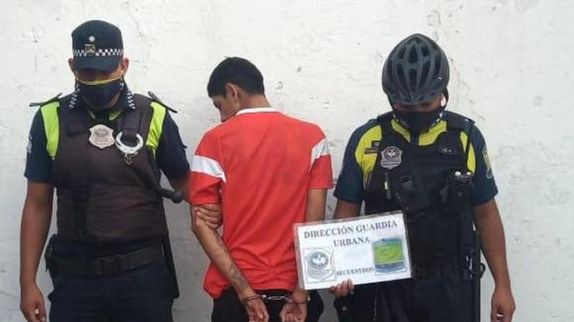 ladron detenido parque 9 de julio