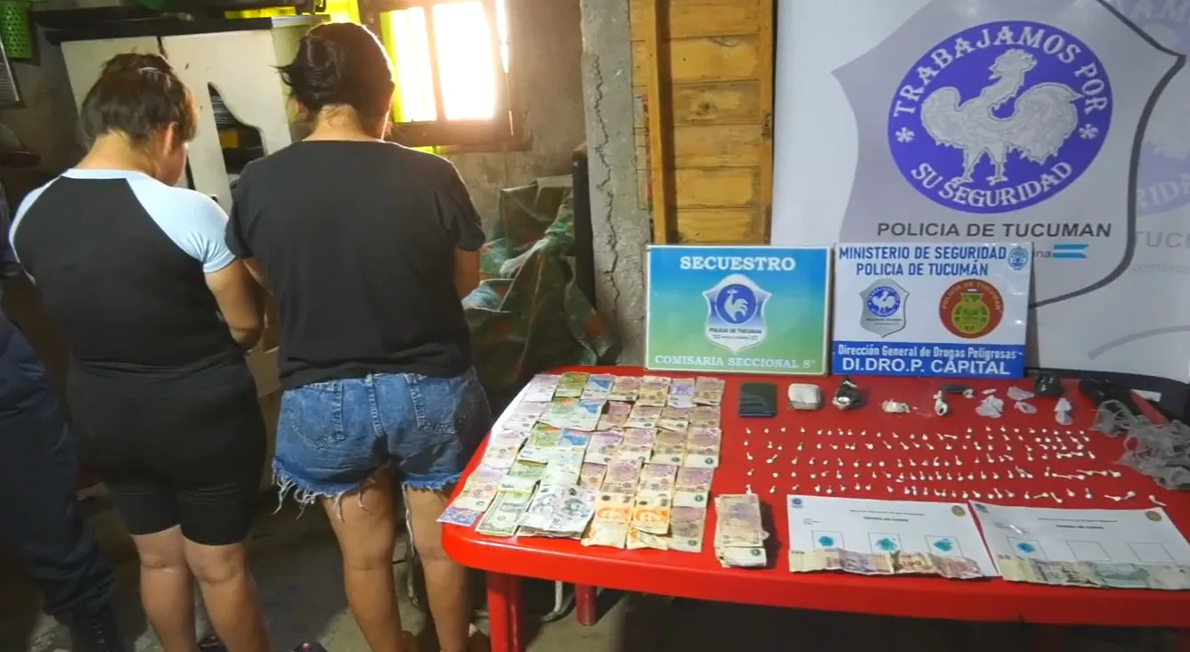 Dos mujeres detenidas por Narcomenudeo en el barrio Rosa Mística