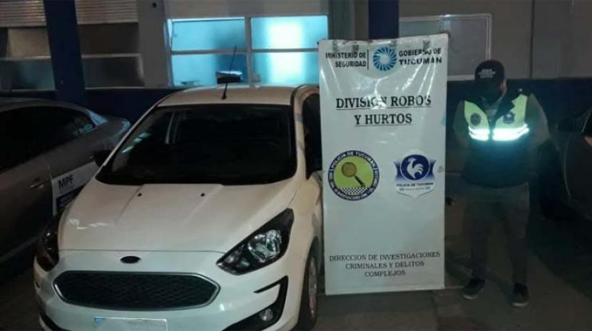 Auto involucrado en robo millonario