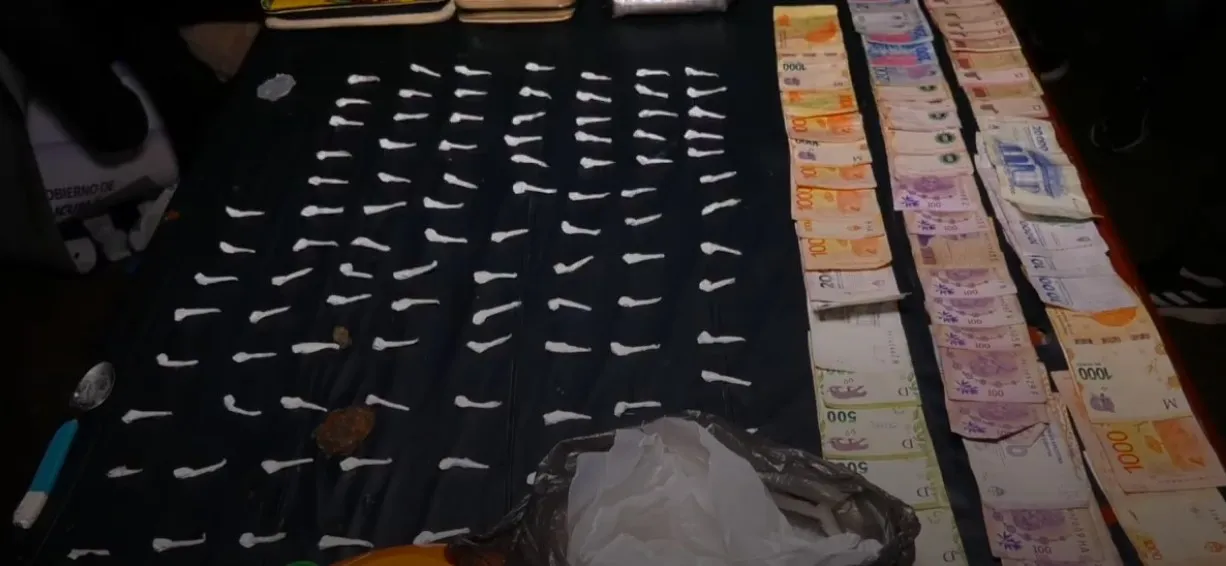 Droga fraccionada en El Chivero