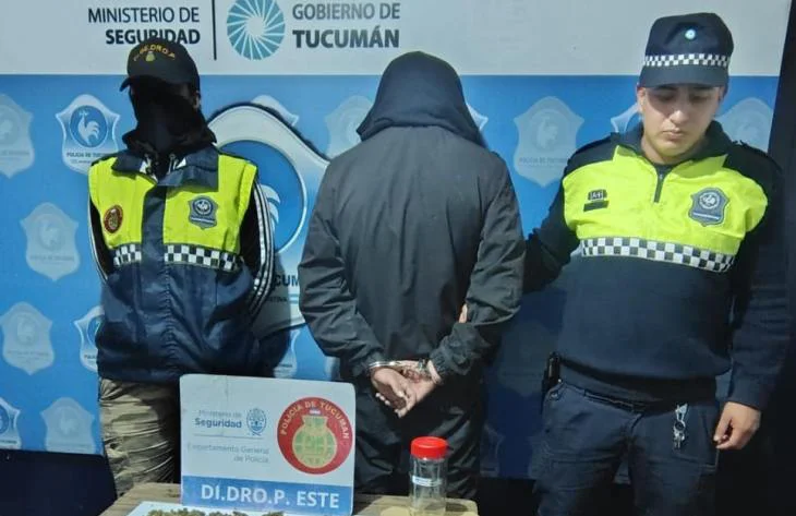 Detenido drogas