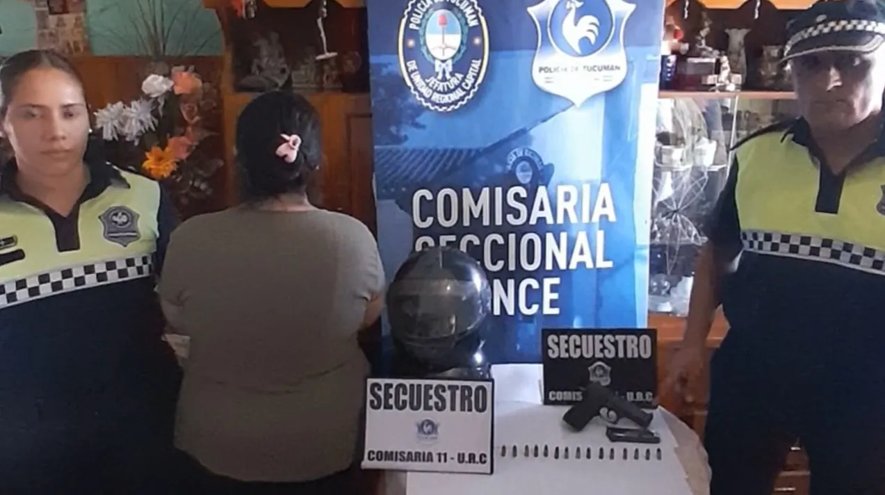 Arma robada a un policía