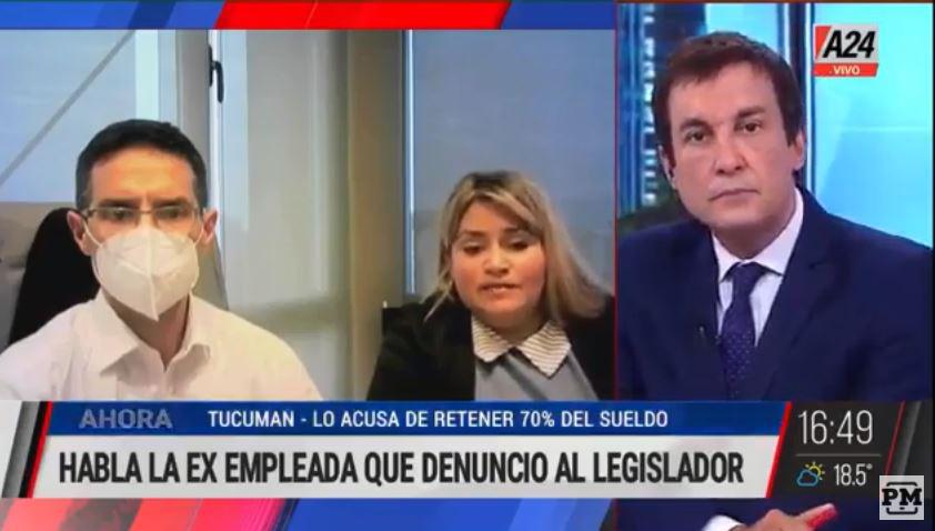Maria Cristina Cegada habla sobre su denuncia al Legislador Deiana, en A24