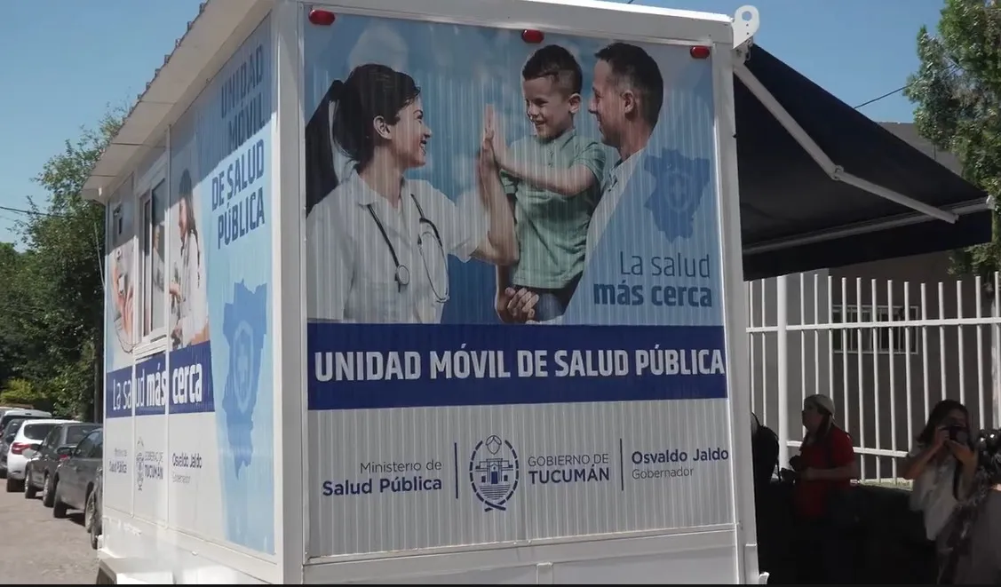 Trailer de salud en El Cadillal