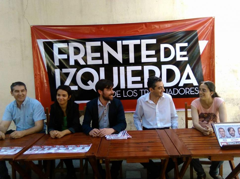 Candidatos tucumanos del FIT acompañaron a Del Caño