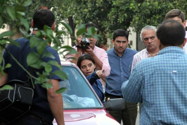 Virginia Mercado en la reconstrucción de los hechos