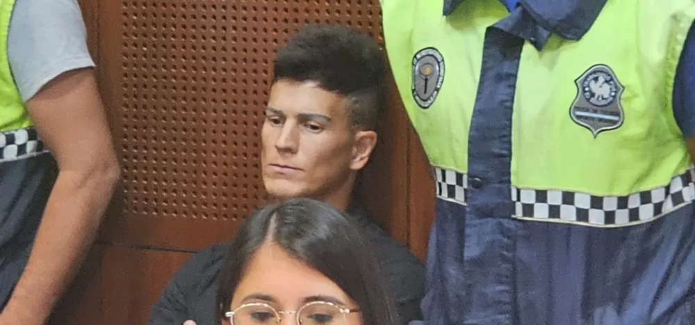 Sebastián Sosa durante la audiencia de impugnación
