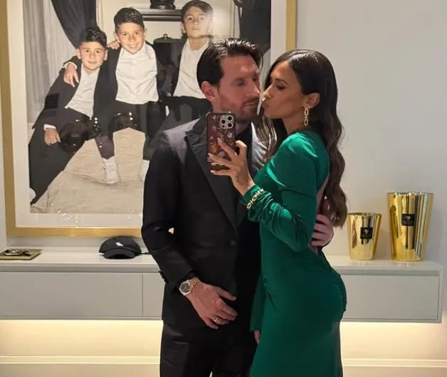 Antonela y Leo Messi. Foto tomada de Instagram de Antonela Roccuzzo