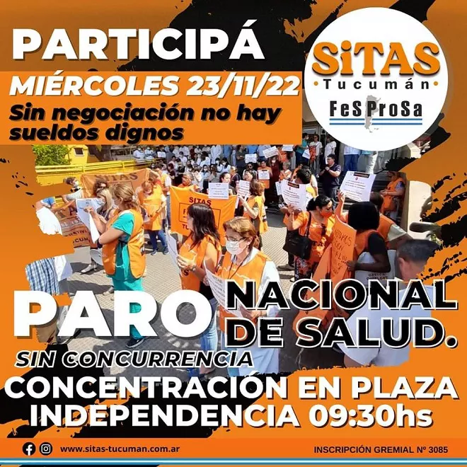 Paro SITAS Tucumán