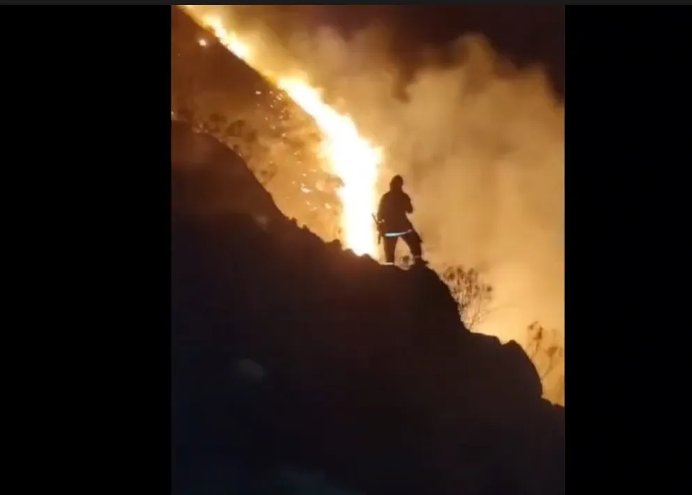 incendio en Tafi de Valle