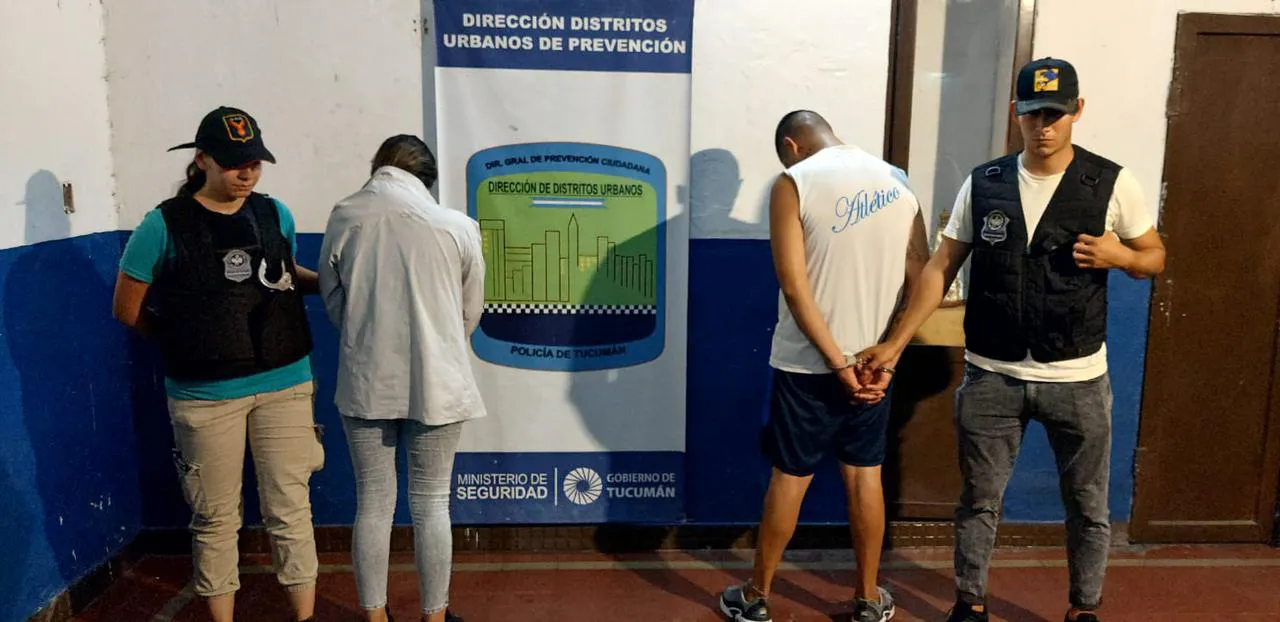 Pareja detenida por robar una perfumería en Lules La rápida difusión de las imágenes del robo en redes sociales y el trabajo del personal policial permitieron la detención de los sospechosos