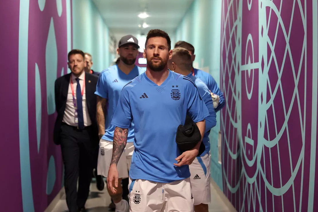 Messi llegada - Prensa AFA