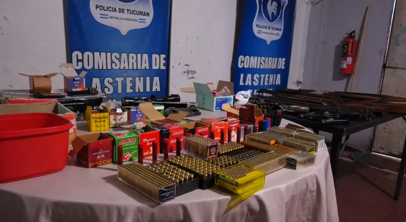 Incautan arsenal en Lastenia